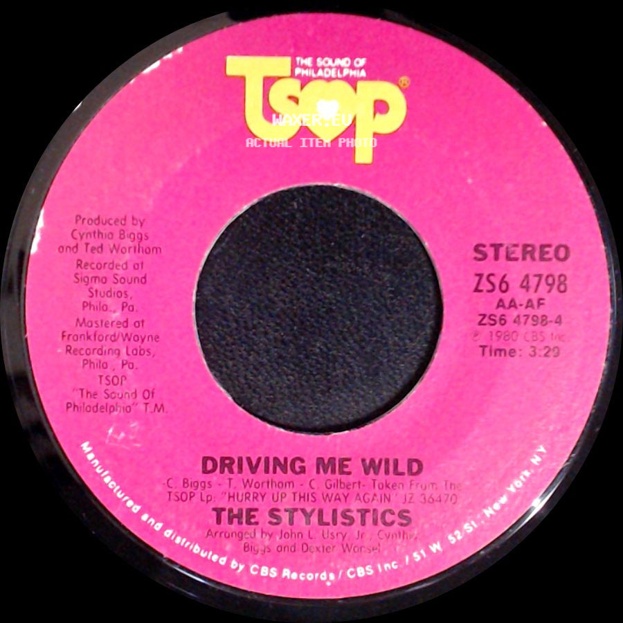 The Stylistics - And I'll See You No More / Driving Me Wild side B