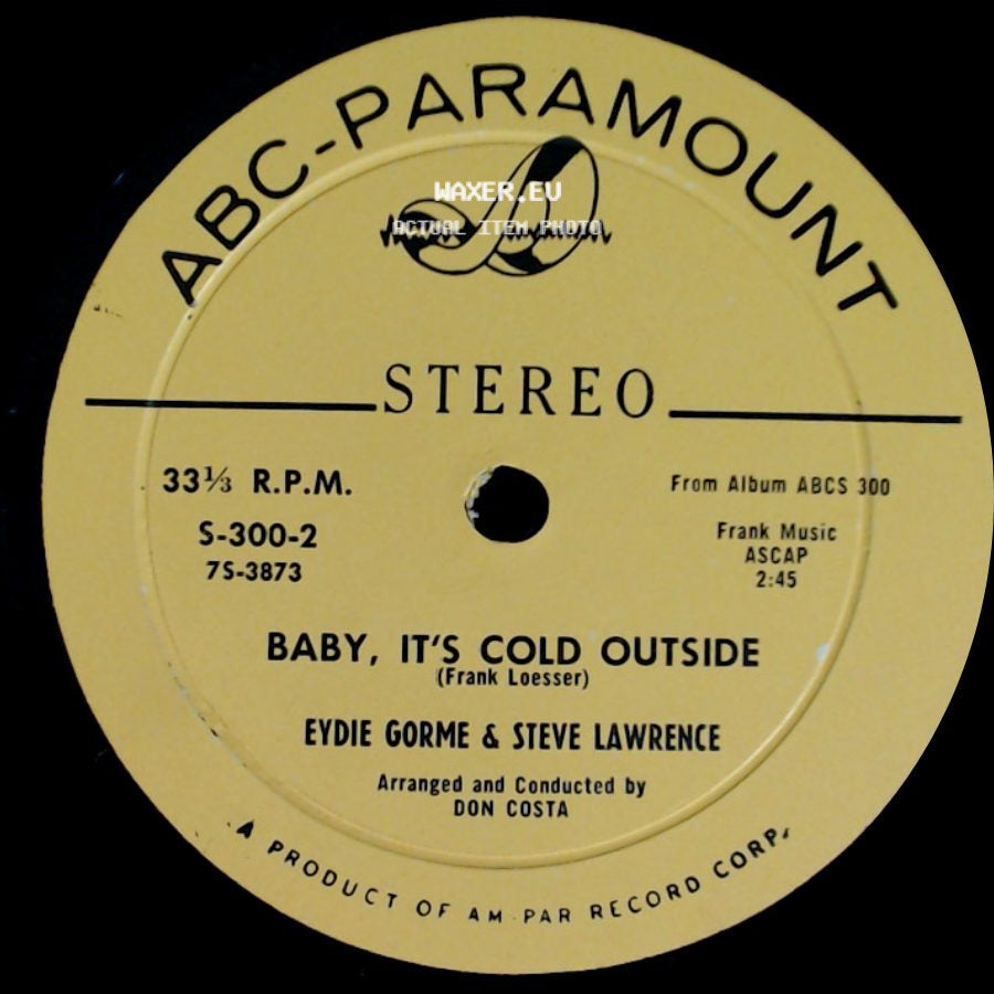 Eydie Gorme & Steve Lawrence - I Remember It Well / Baby, It's Cold Outside side B