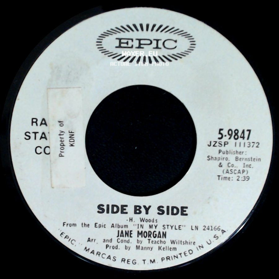 Jane Morgan - Side By Side / Till I Waltz Again With You side A