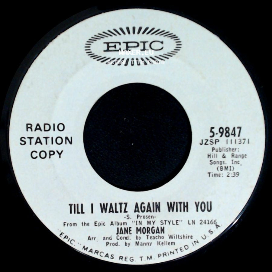 Jane Morgan - Side By Side / Till I Waltz Again With You side B