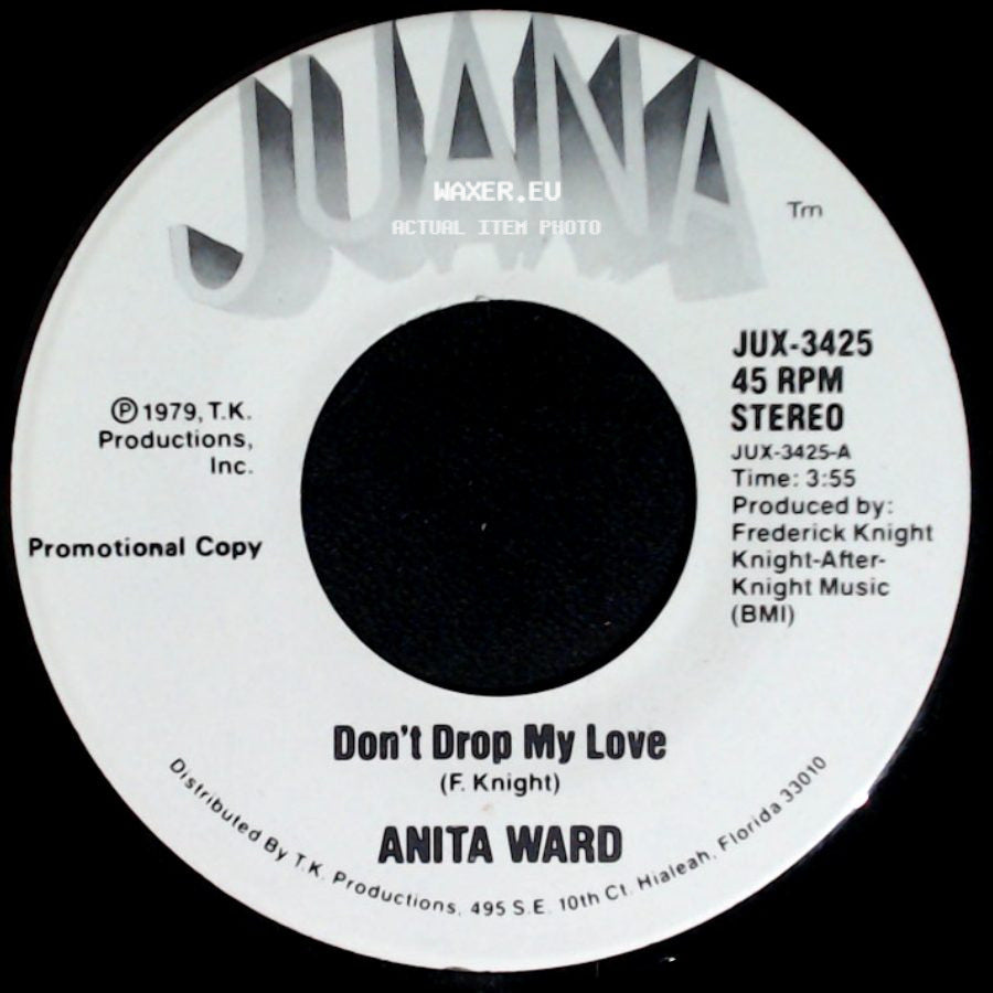 Anita Ward - Don't Drop My Love / Don't Drop My Love side B