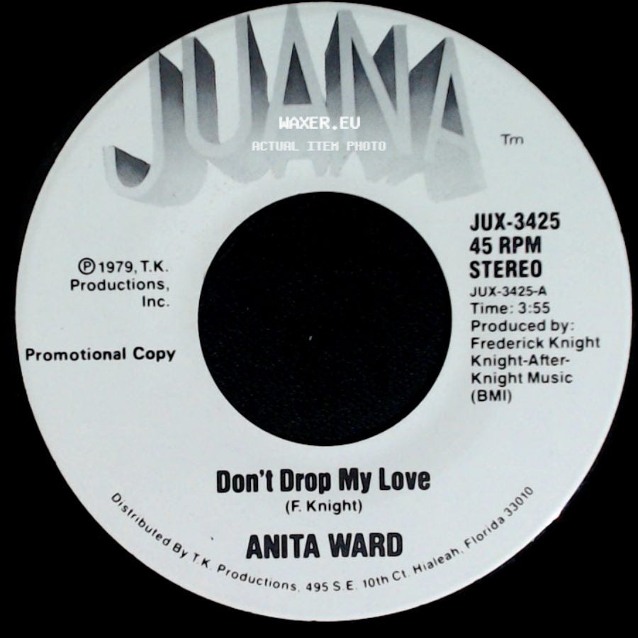 Anita Ward - Don't Drop My Love / Don't Drop My Love side B