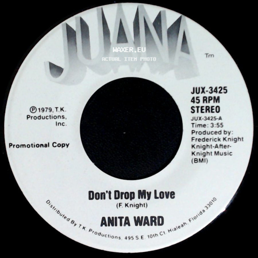 Anita Ward - Don't Drop My Love / Don't Drop My Love side B