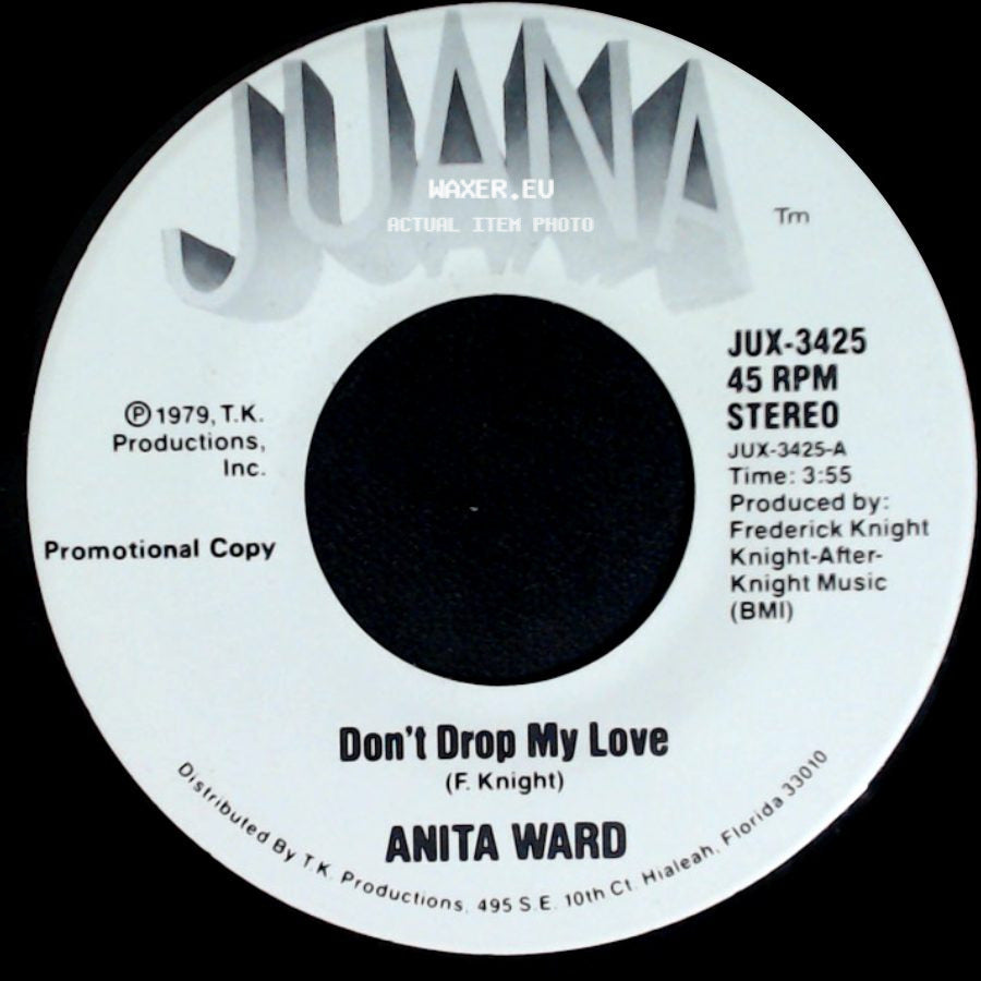 Anita Ward - Don't Drop My Love / Don't Drop My Love side B