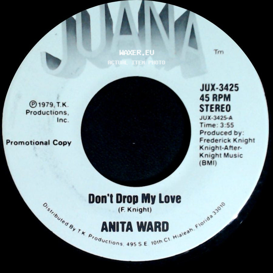 Anita Ward - Don't Drop My Love / Don't Drop My Love side B