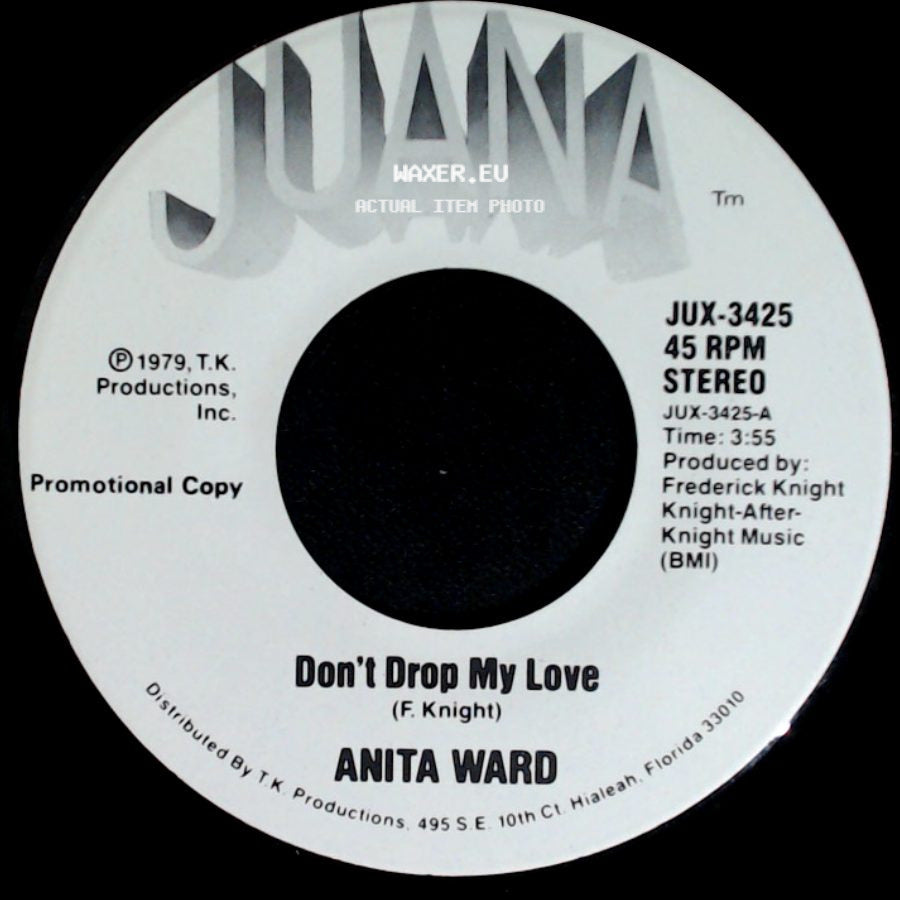 Anita Ward - Don't Drop My Love / Don’t Drop My Love side B