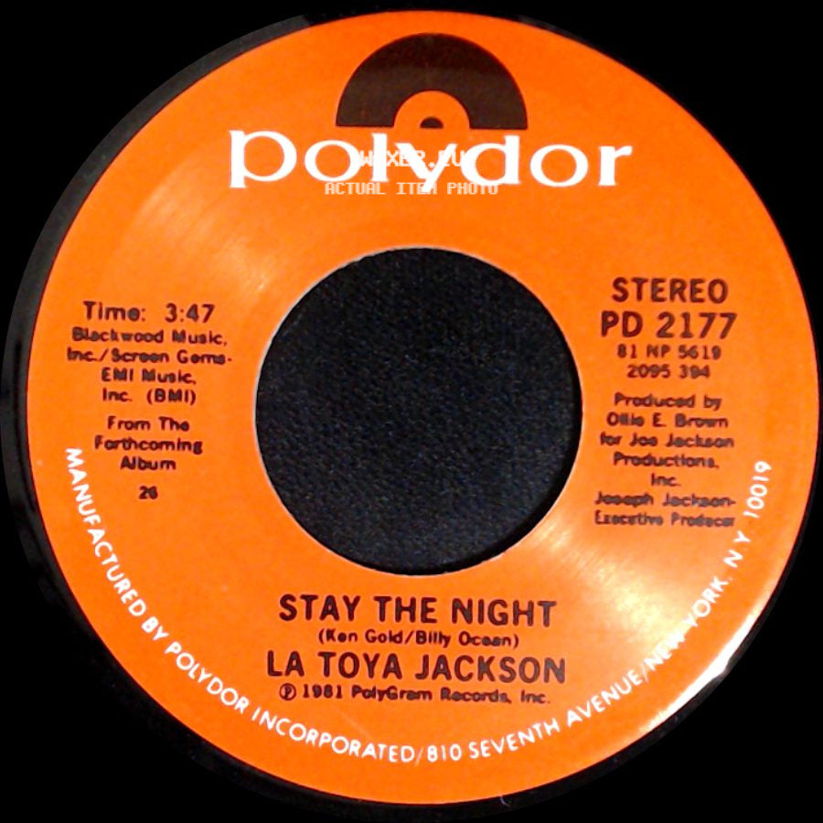 La Toya Jackson - Stay The Night / Camp Kuchi Kai Ai side A