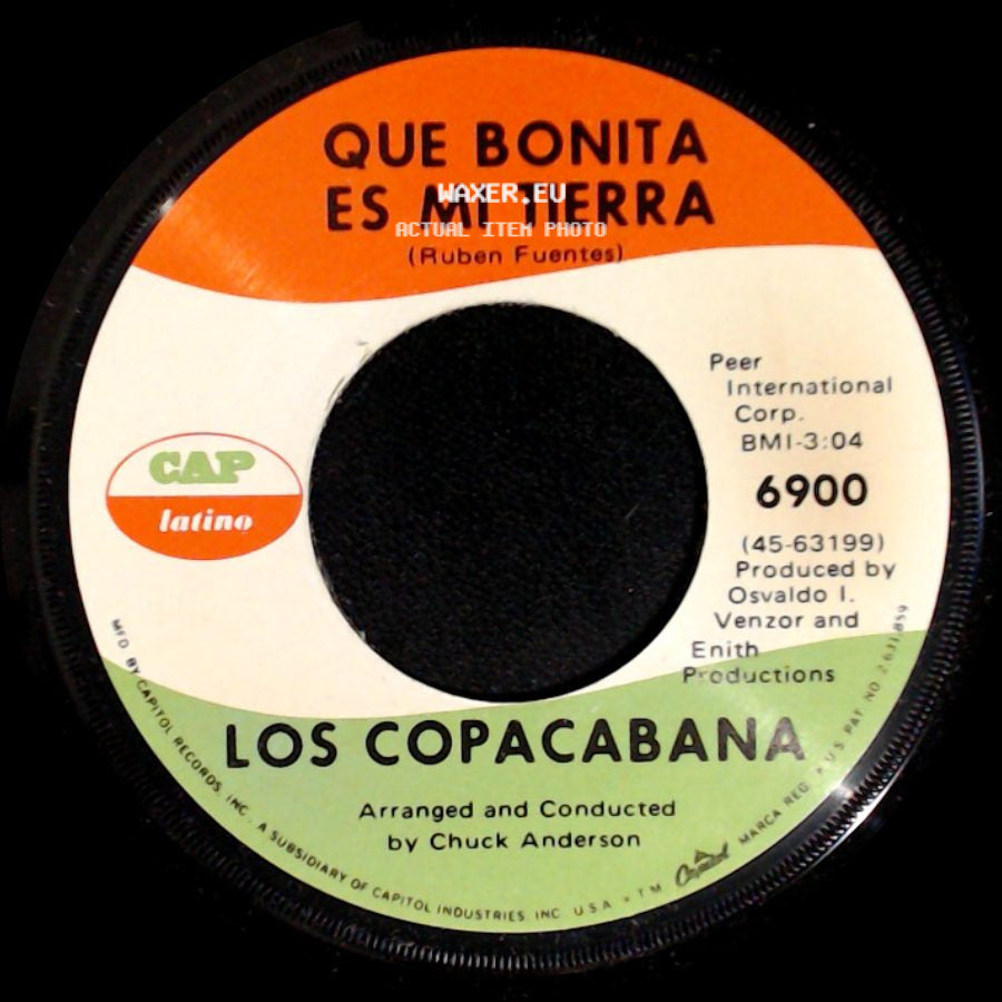 Los Copacabana - Hare Krishna / Que Bonita Es Mi Tierra side B