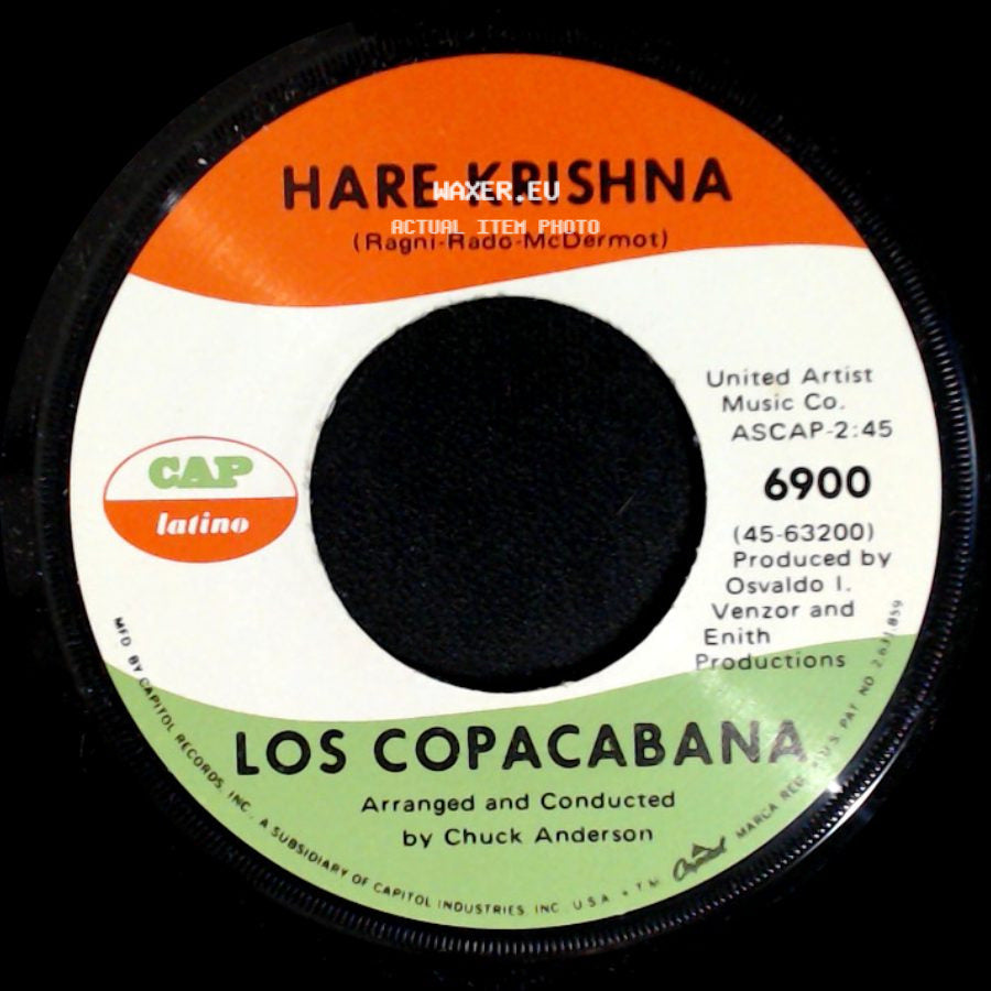 Los Copacabana - Hare Krishna / Que Bonita Es Mi Tierra side A