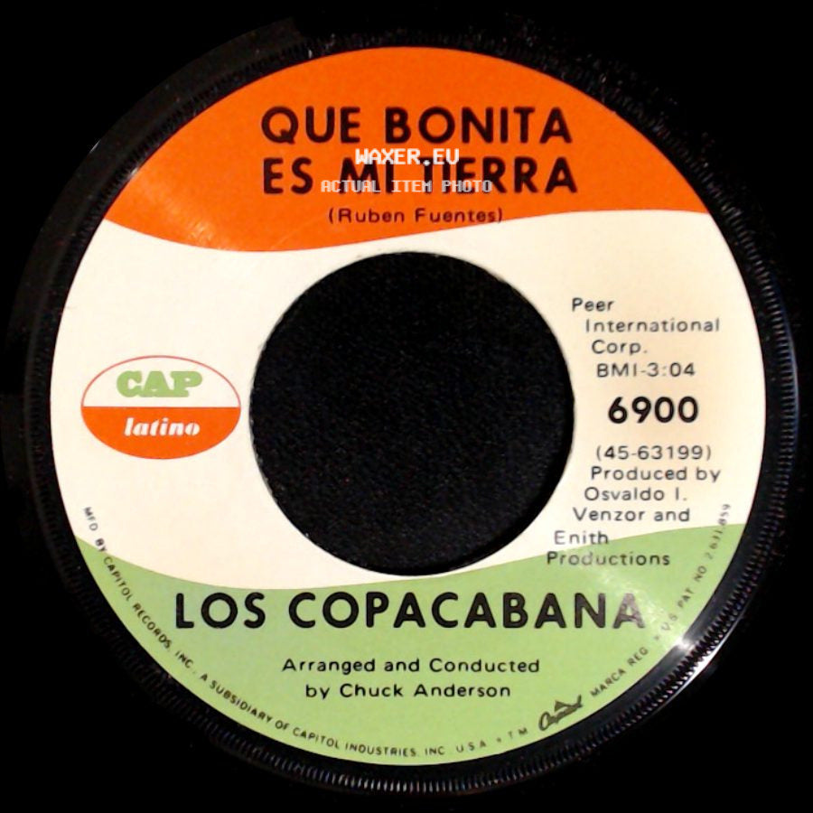 Los Copacabana - Hare Krishna / Que Bonita Es Mi Tierra side B