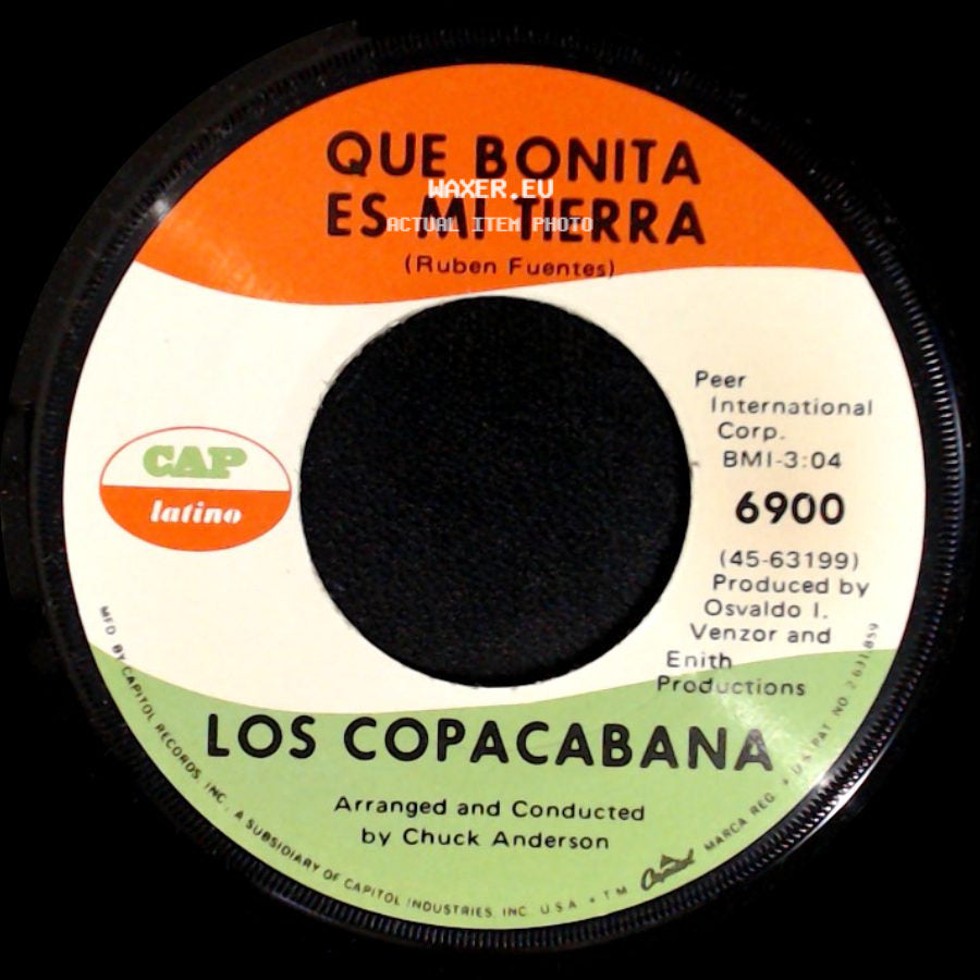 Los Copacabana - Hare Krishna / Que Bonita Es Mi Tierra side B