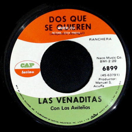 Las Venaditas Con Los Avileños - Historia De Un Preso / Dos Que Se Quieren side B