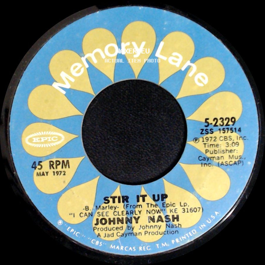 Johnny Nash - Stir It Up / I Can See Clearly Now side A