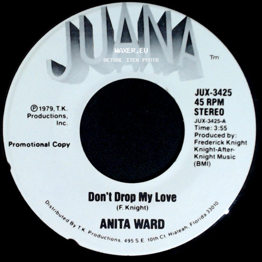 Anita Ward - Don't Drop My Love / Don't Drop My Love side A