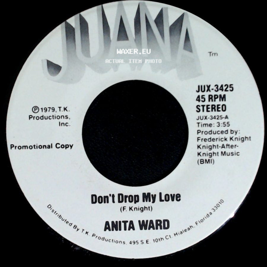 Anita Ward - Don't Drop My Love / Don't Drop My Love side B