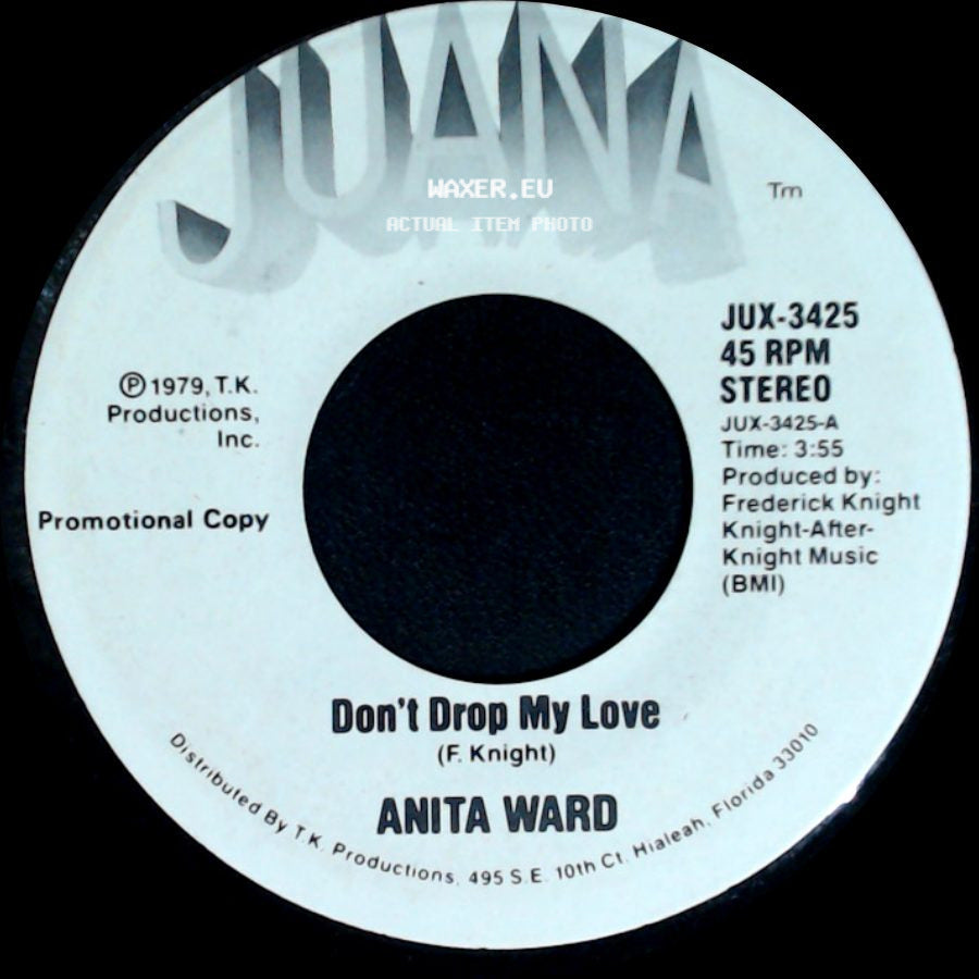 Anita Ward - Don't Drop My Love / Don't Drop My Love side B