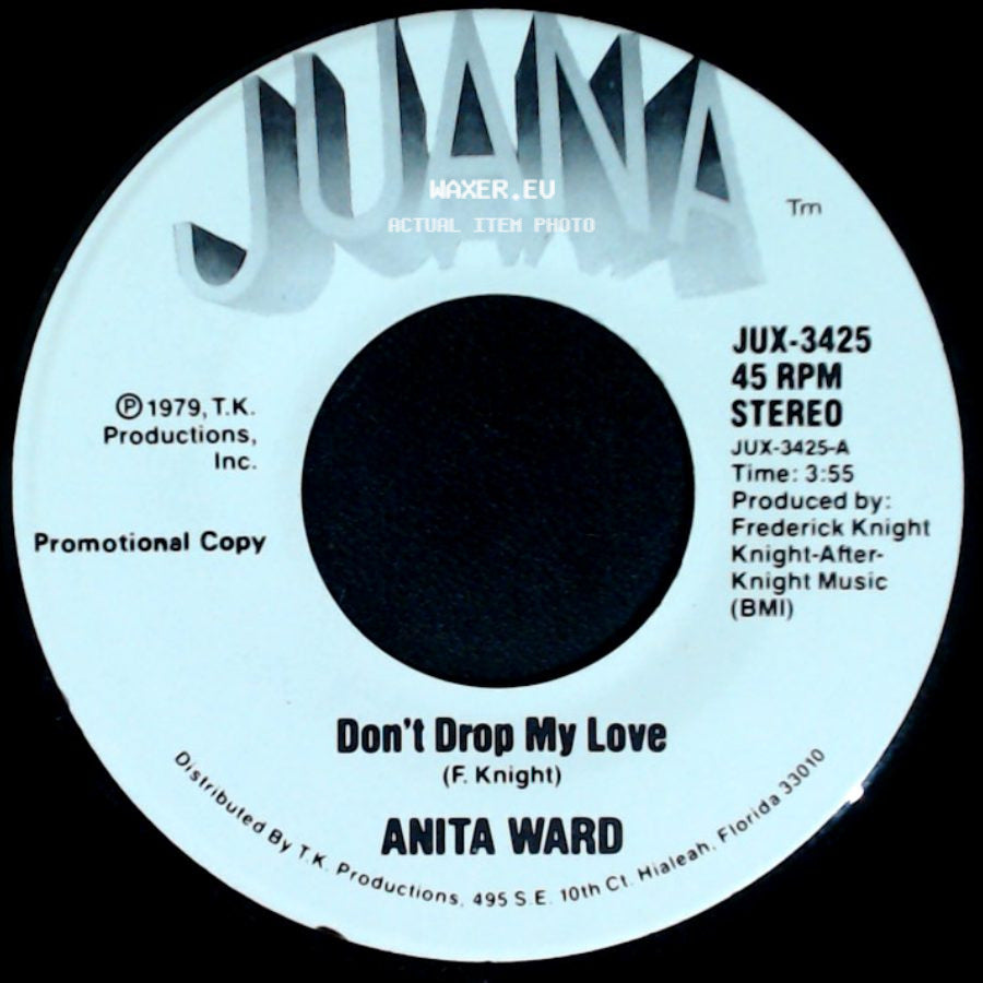 Anita Ward - Don't Drop My Love / Don't Drop My Love side B