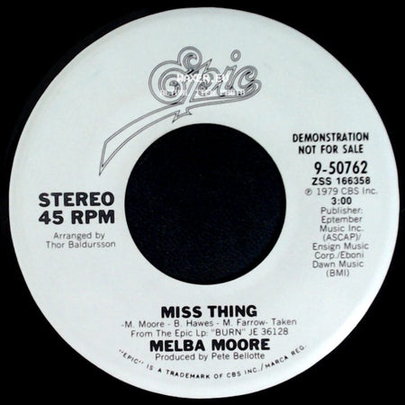 Melba Moore - Miss Thing / Miss Thing side A