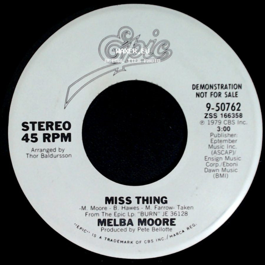 Melba Moore - Miss Thing / Miss Thing side B