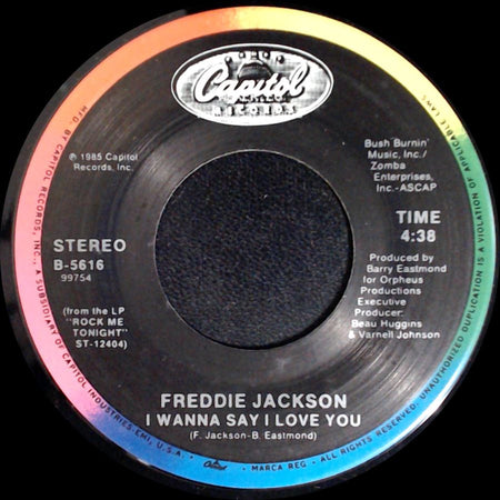 Freddie Jackson - Tasty Love / I Wanna Say I Love You side B
