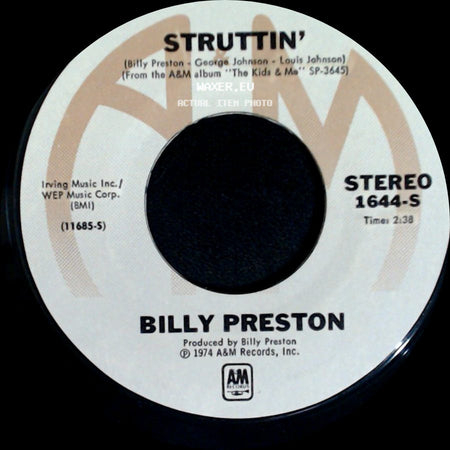 Billy Preston - Struttin' / Struttin' side B