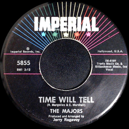 The Majors / The Explorers - Time Will Tell / A Wonderful Dream side A
