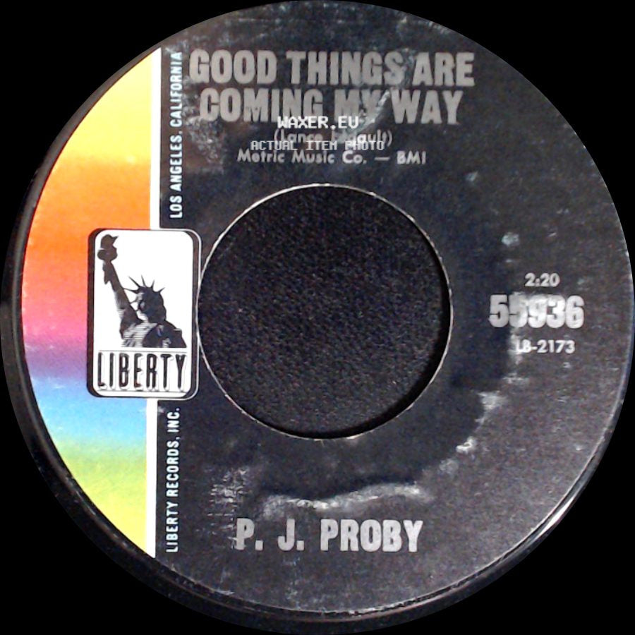 P. J. Proby - Niki Hoeky / Good Things Are Coming My Way side B