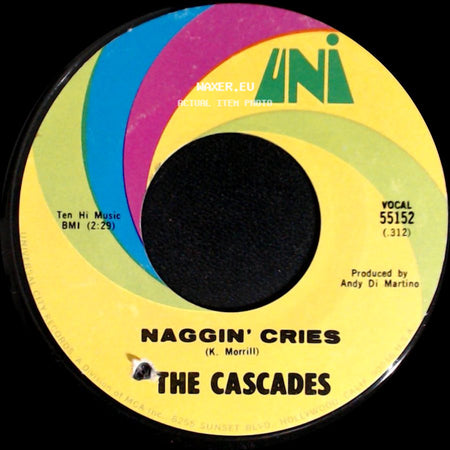 The Cascades - Maybe The Rain Will Fall / Naggin' Cries side B