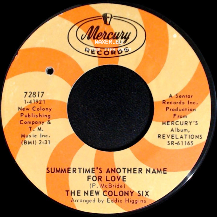 The New Colony Six - Summertime's Another Name For Love / Can't You See Me Cr side A