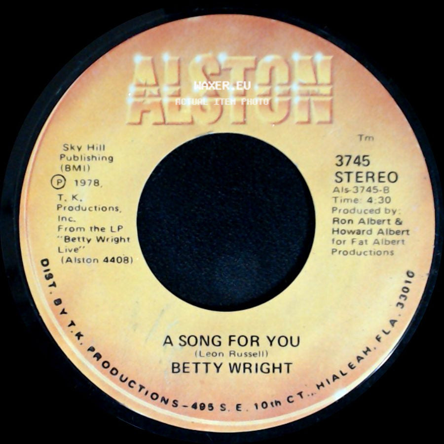 Betty Wright - A Song For You / Lovin' Is Really My Game side A