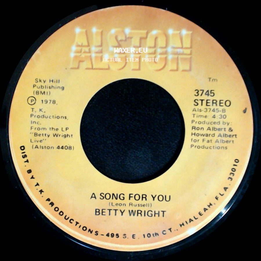 Betty Wright - A Song For You / Lovin' Is Really My Game side A