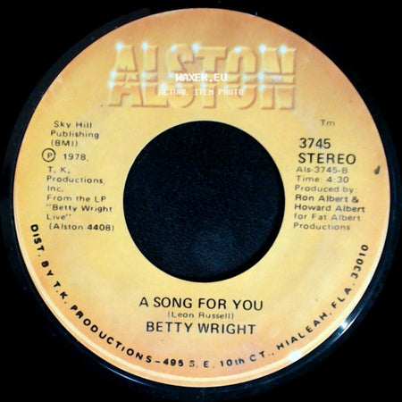 Betty Wright - A Song For You / Lovin' Is Really My Game side A