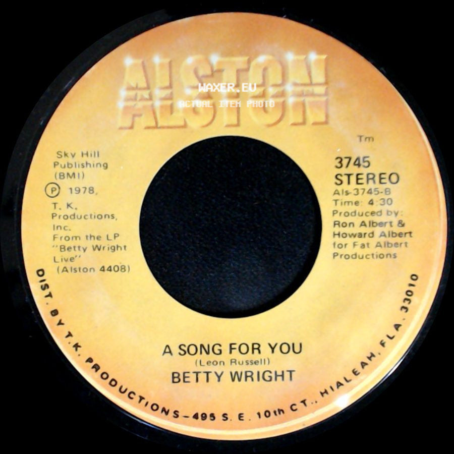 Betty Wright - A Song For You / Lovin' Is Really My Game side A