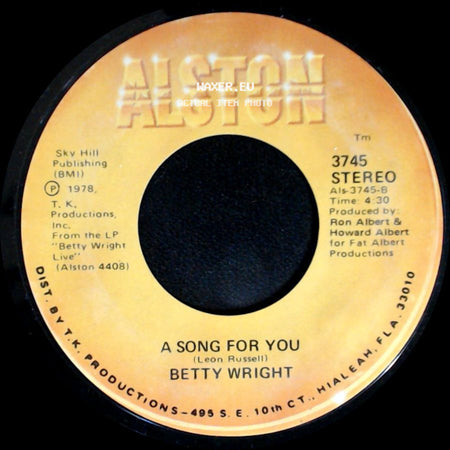 Betty Wright - A Song For You / Lovin' Is Really My Game side A