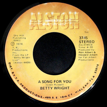 Betty Wright - A Song For You / Lovin' Is Really My Game side A