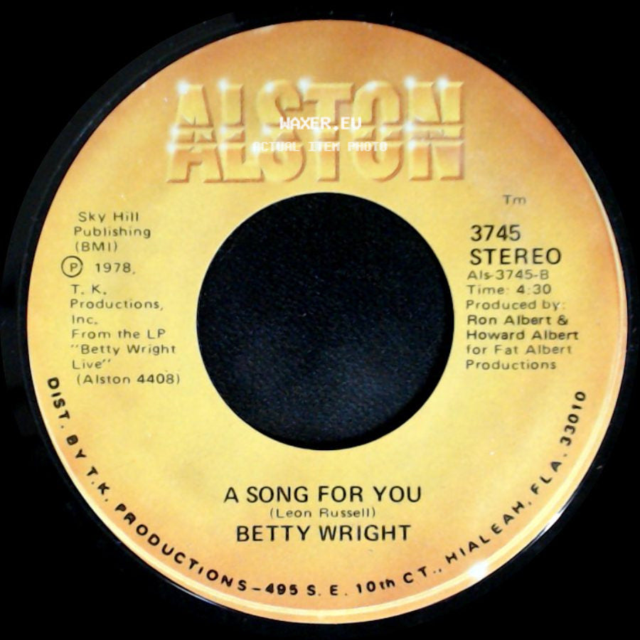 Betty Wright - A Song For You / Lovin' Is Really My Game side A