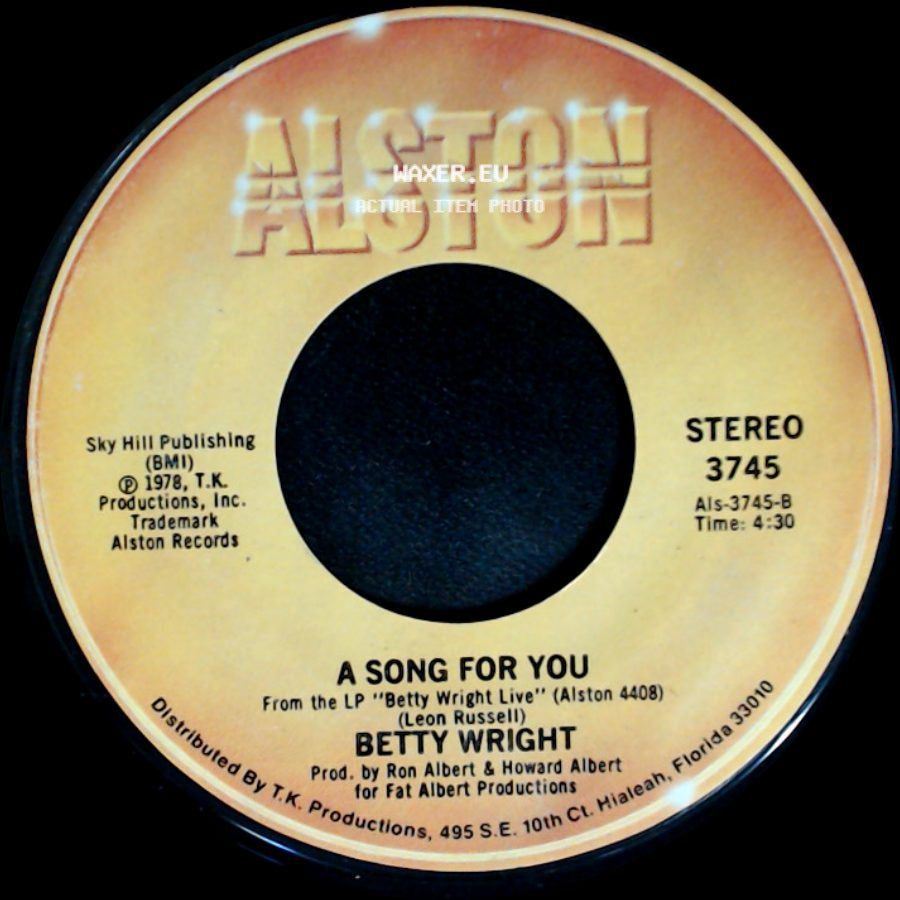 Betty Wright - A Song For You / Lovin' Is Really My Game side A