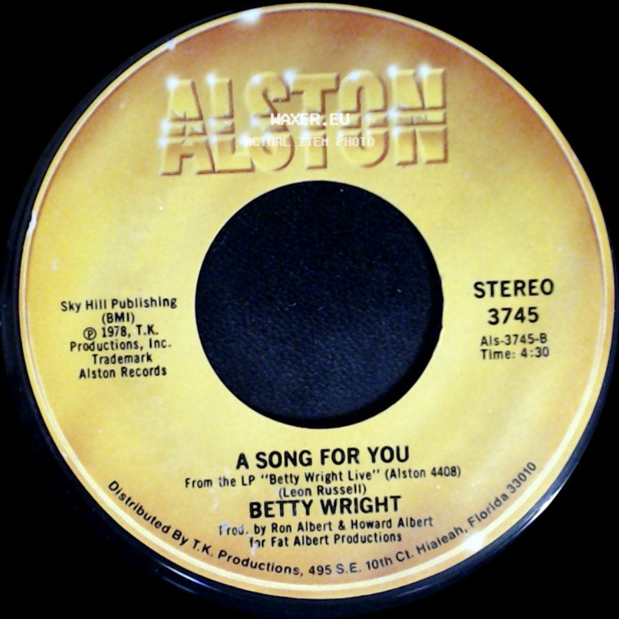 Betty Wright - A Song For You / Lovin' Is Really My Game side A