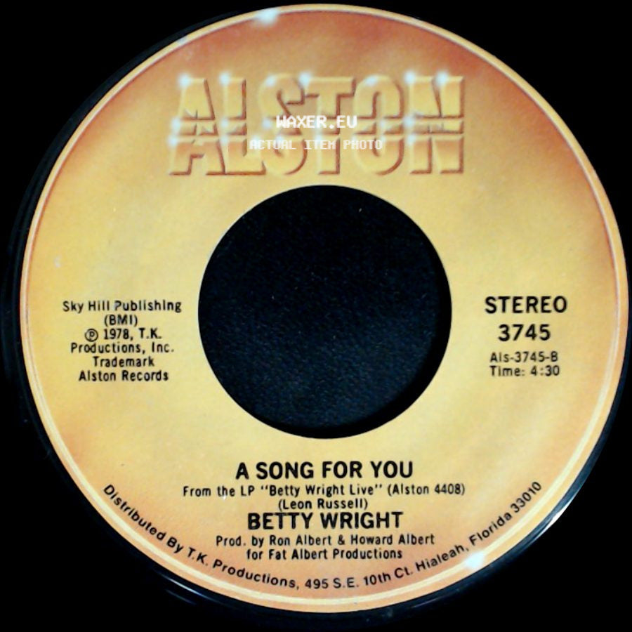 Betty Wright - A Song For You / Lovin' Is Really My Game side A
