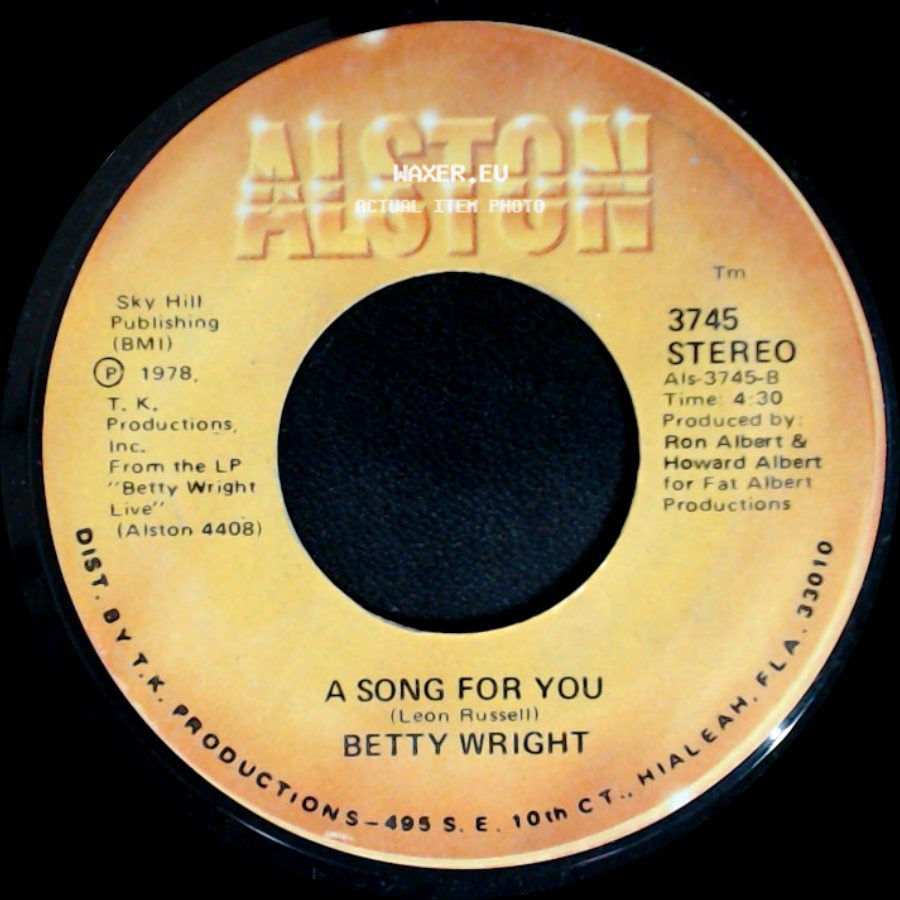 Betty Wright - Lovin' Is Really My Game / A Song For You side B