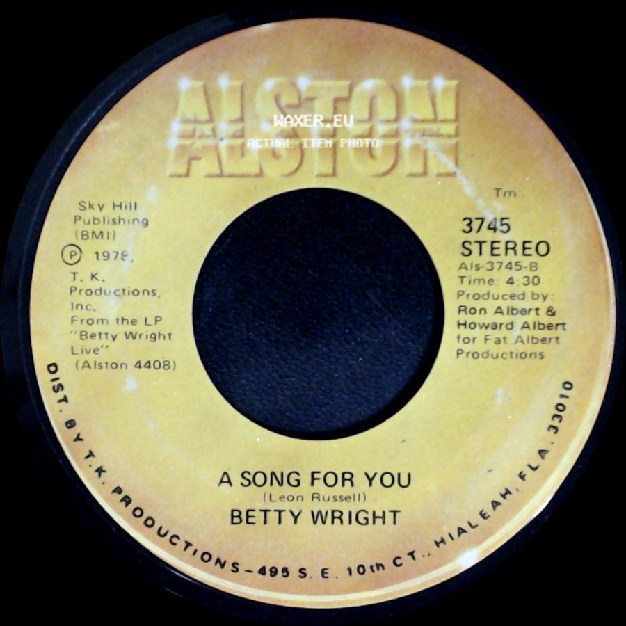 Betty Wright - A Song For You / Lovin' Is Really My Game side A