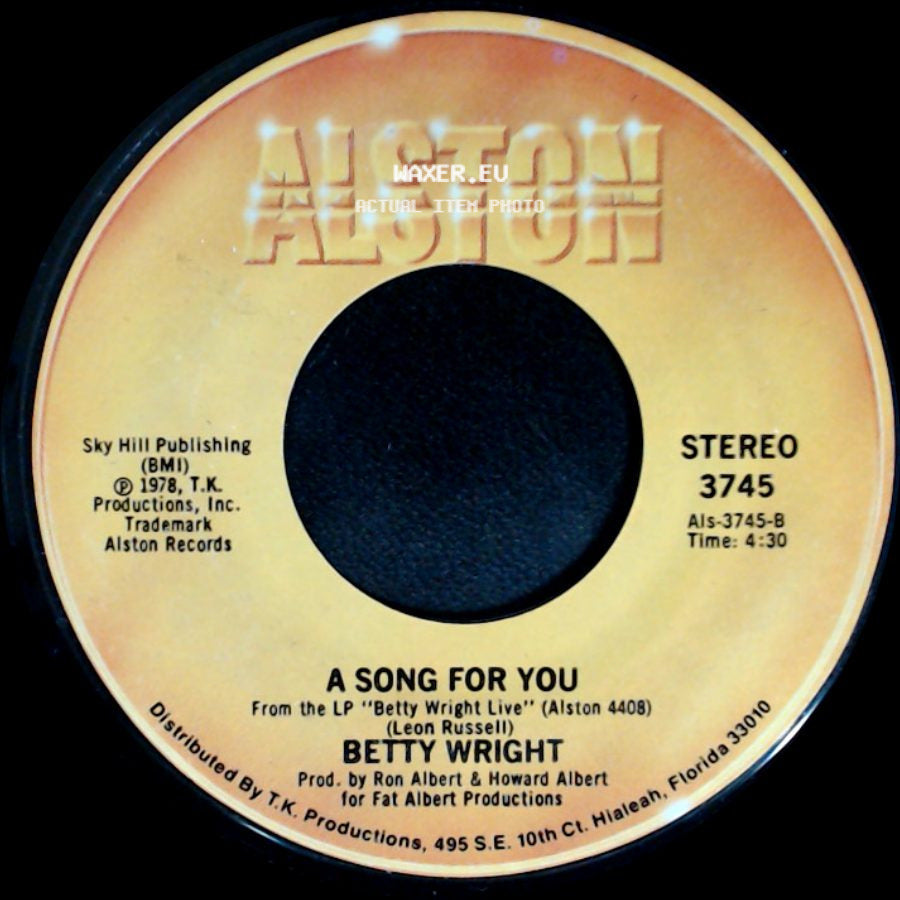 Betty Wright - A Song For You / Lovin' Is Really My Game side A