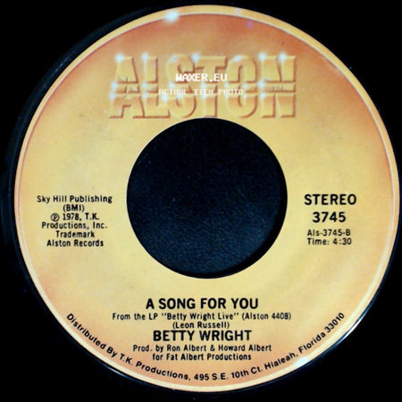 Betty Wright - A Song For You / Lovin' Is Really My Game side A