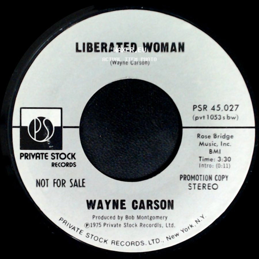 Wayne Carson - Liberated Woman / Liberated Woman side A