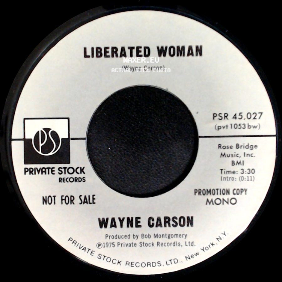Wayne Carson - Liberated Woman / Liberated Woman side B