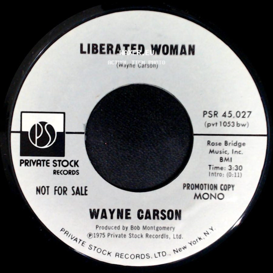 Wayne Carson - Liberated Woman / Liberated Woman side A