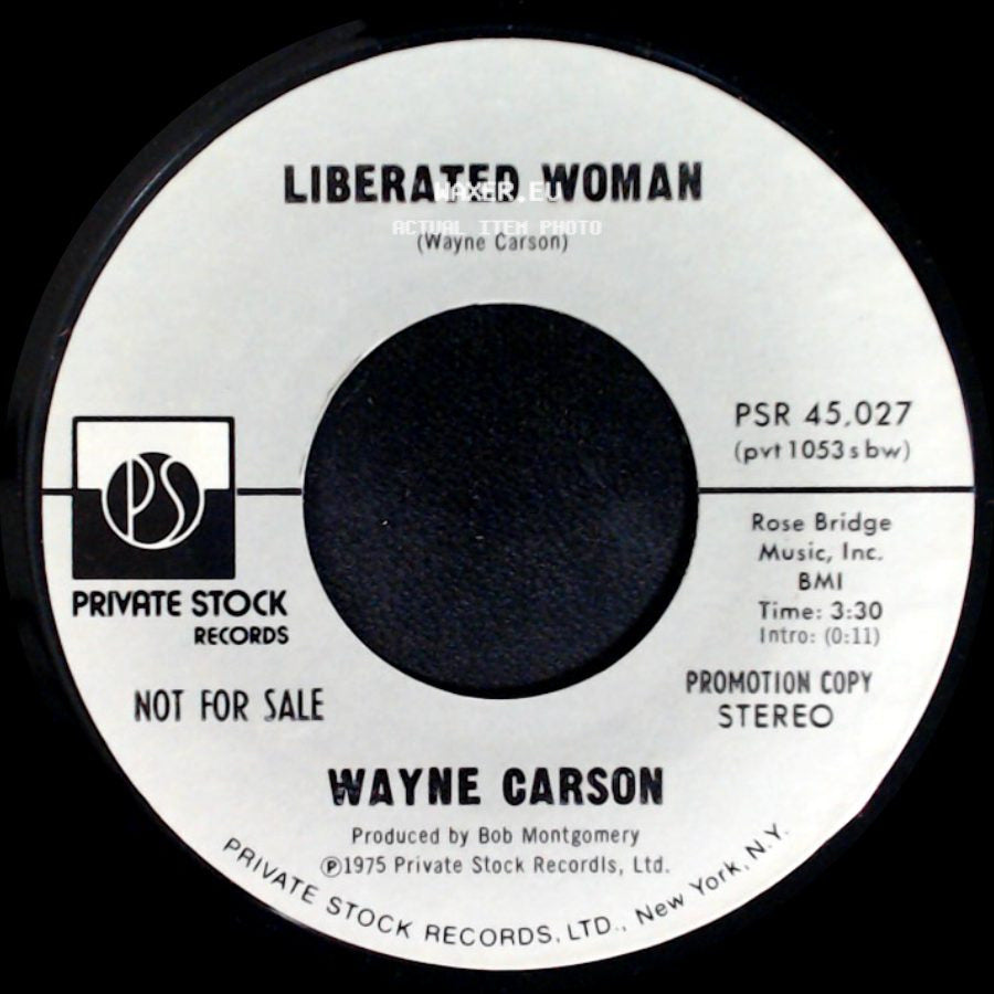 Wayne Carson - Liberated Woman / Liberated Woman side A