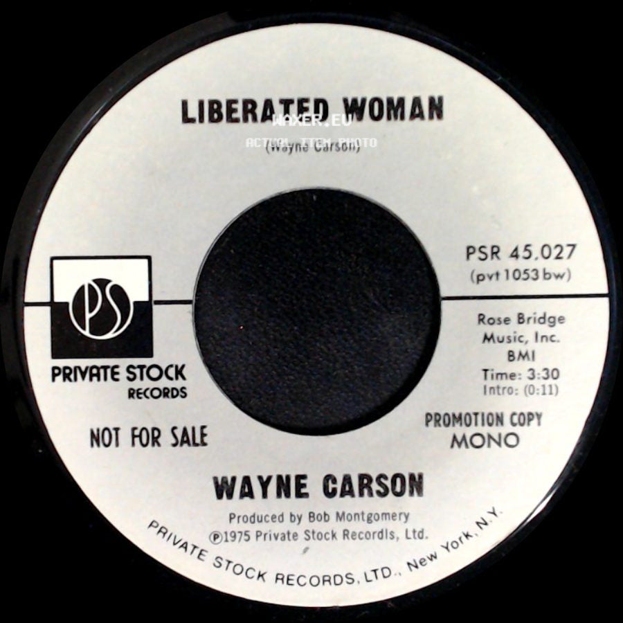 Wayne Carson - Liberated Woman / Liberated Woman side B