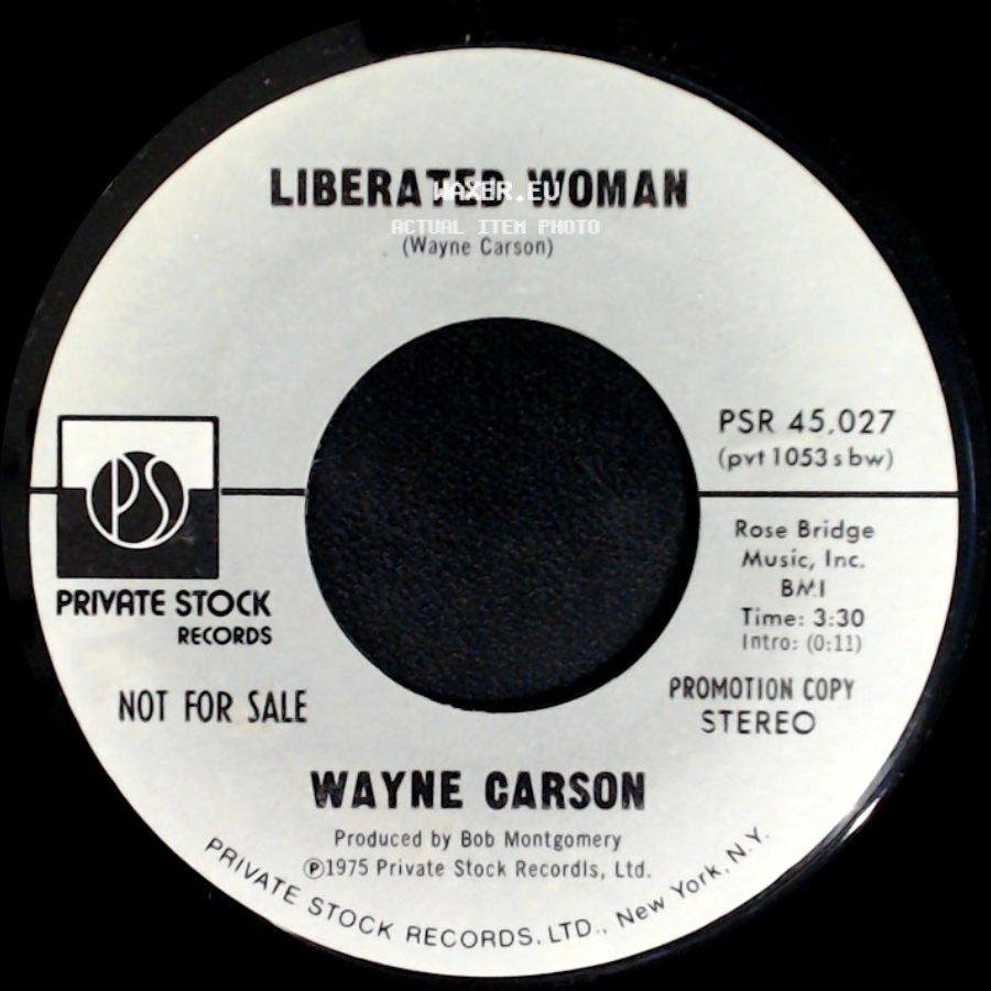 Wayne Carson - Liberated Woman / Liberated Woman side A