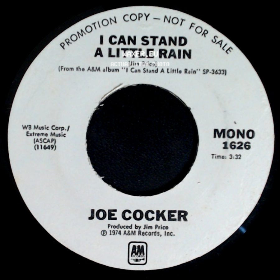 Joe Cocker - I Can Stand A Little Rain / I Can Stand A Little Rain side B